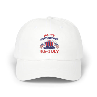 4th of July Dad Cap — "Happy Independence Day" Patriotic Baseball Hat
