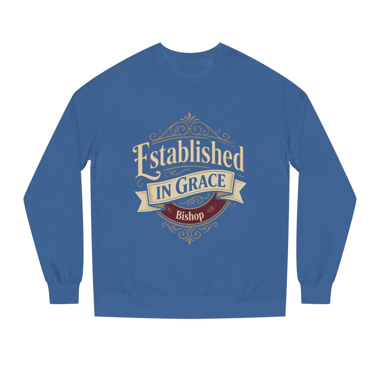 Established in Grace Sweatshirt — 'Established in Grace' Vintage Faith Crewneck