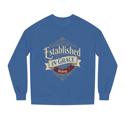 Established in Grace Sweatshirt — 'Established in Grace' Vintage Faith Crewneck