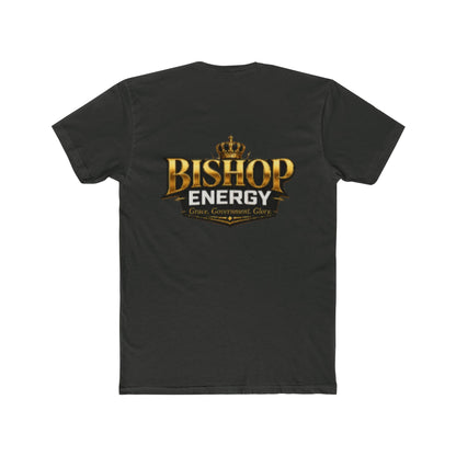Bishop Energy Graphic Tee — Bold Gold Crown Logo T-Shirt