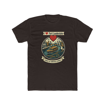 I Heart Fort Lauderdale Canals T‑Shirt — Venice of America Boat Graphic Tee