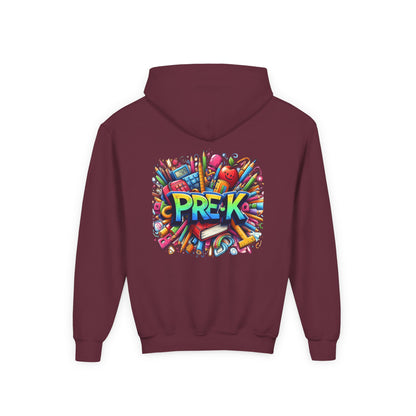 Pre-K Kids Hoodie — Colorful Back-to-School Preschool Sweatshirt