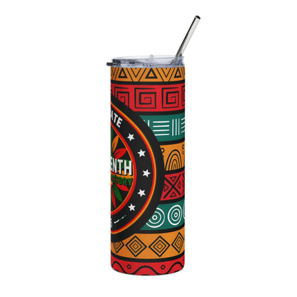 Juneteenth 20oz Stainless Tumbler — Celebrate Freedom Travel Mug