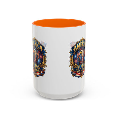 250th America Eagle Coffee Mug — Patriotic 1776–2026 Anniversary Accent Mug
