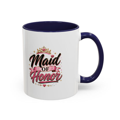 Maid of Honor Accent Coffee Mug — Bridal Party Gift (11/15oz)