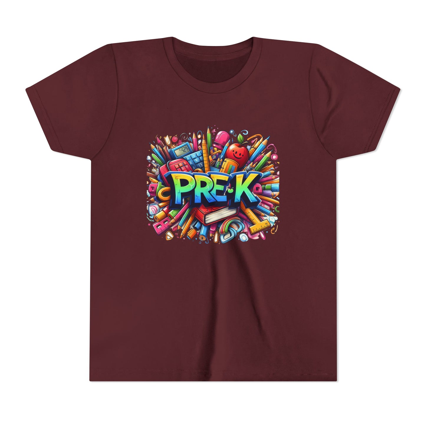 PRE-K Kids Tee — Colorful Back-to-School Pre-K Shirt for Preschoolers
