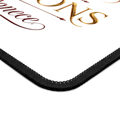Gaming Mouse Pad — 'BD Creations By Donece' Gold Logo Desk Mat