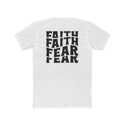 Faith Over Fear T‑Shirt — Bold Retro Typography Spiritual Tee