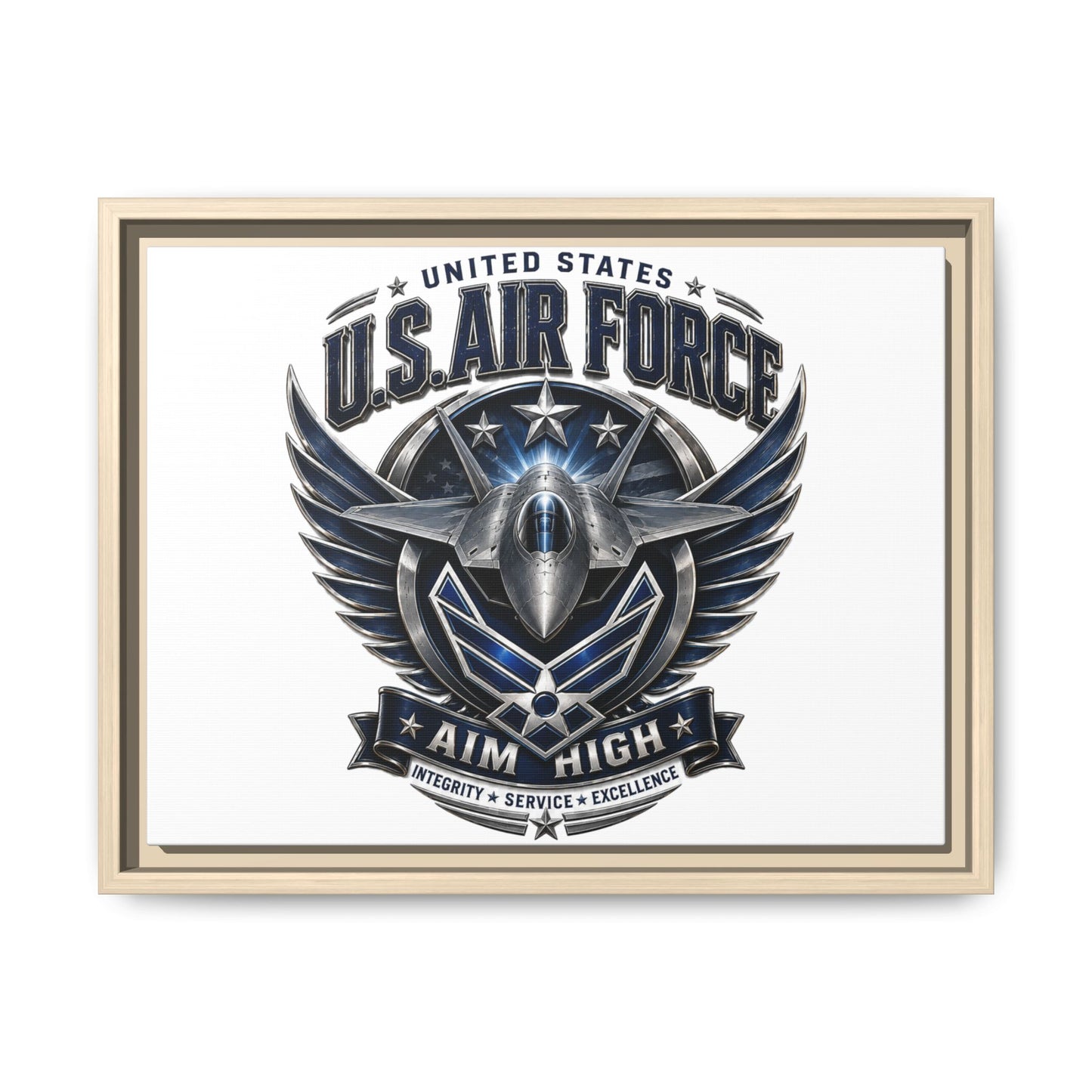 U.S. Air Force 'Aim High' Framed Canvas Print