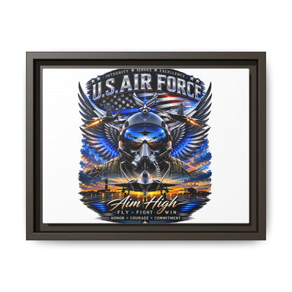 U.S. Air Force 'Aim High' Framed Canvas Print