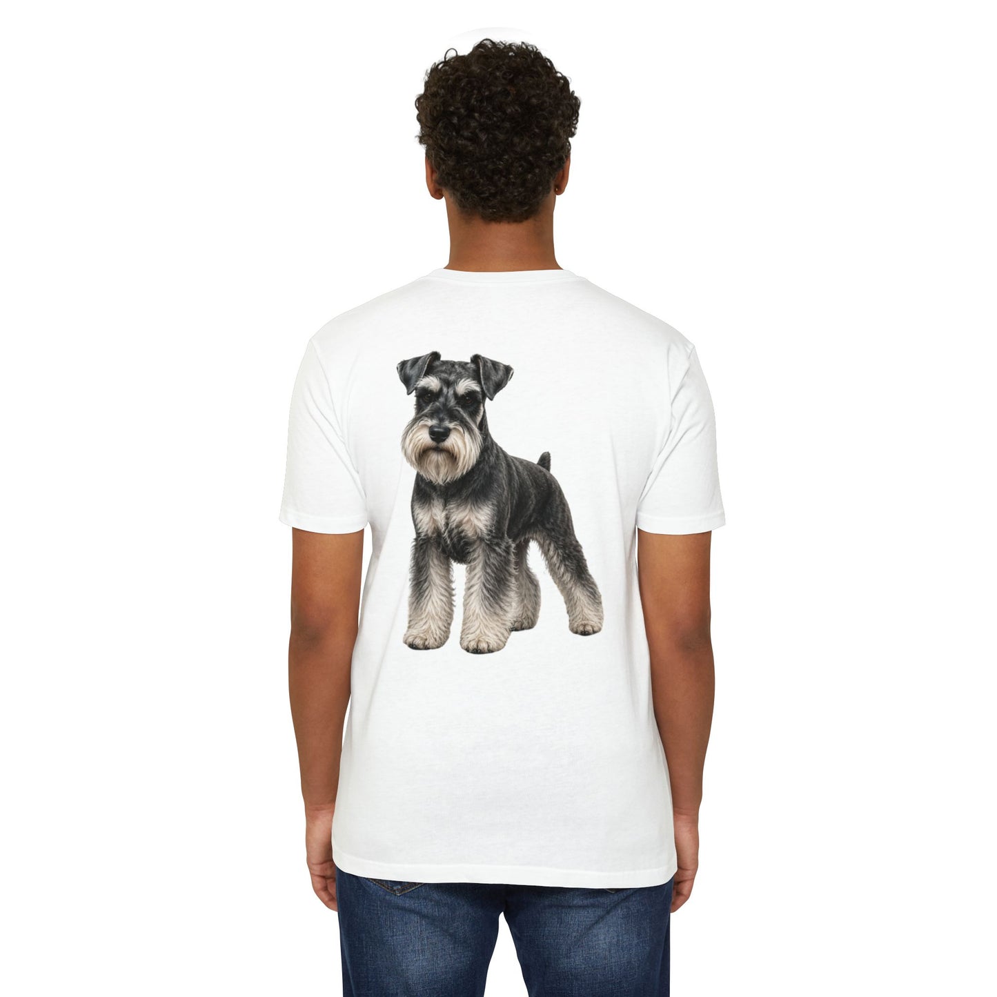 Schnauzer Dog T-Shirt — Realistic Miniature Schnauzer Graphic Tee