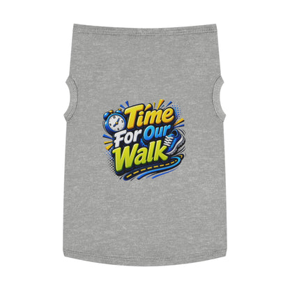 Pet Tank Top — "Time For Our Walk" Cute Dog Walking Shirt