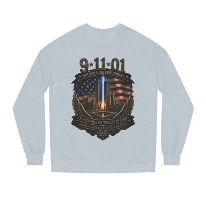 9/11 Never Forget Memorial Sweatshirt – In Memory of the Lives Lost