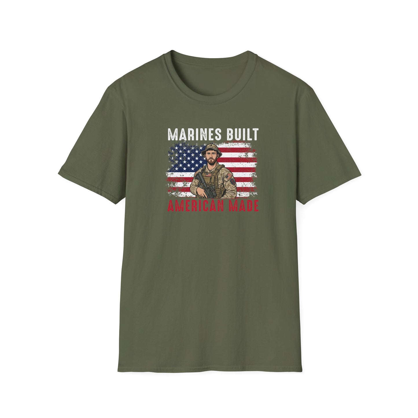 Marines Built American Made T‑Shirt