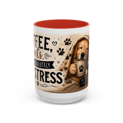 Dog and Cat Coffee Mug – "Best Friends, Best Life" Accent Tea Cup (11/15oz)
