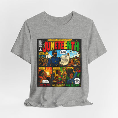 Juneteenth Comic-Style T-Shirt — Retro Celebration Tee