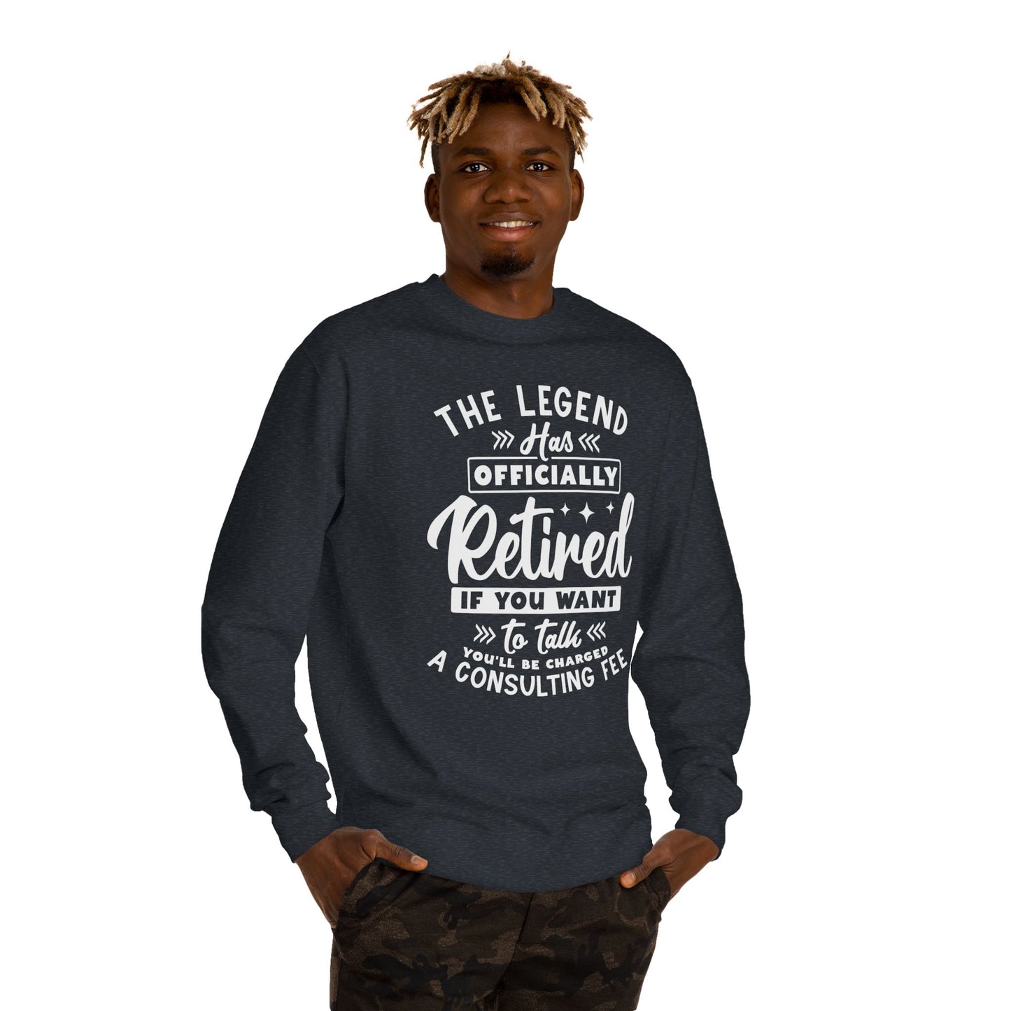 Retired Legend Sweatshirt — "The Legend Has Officially Retired" Retirement Gift