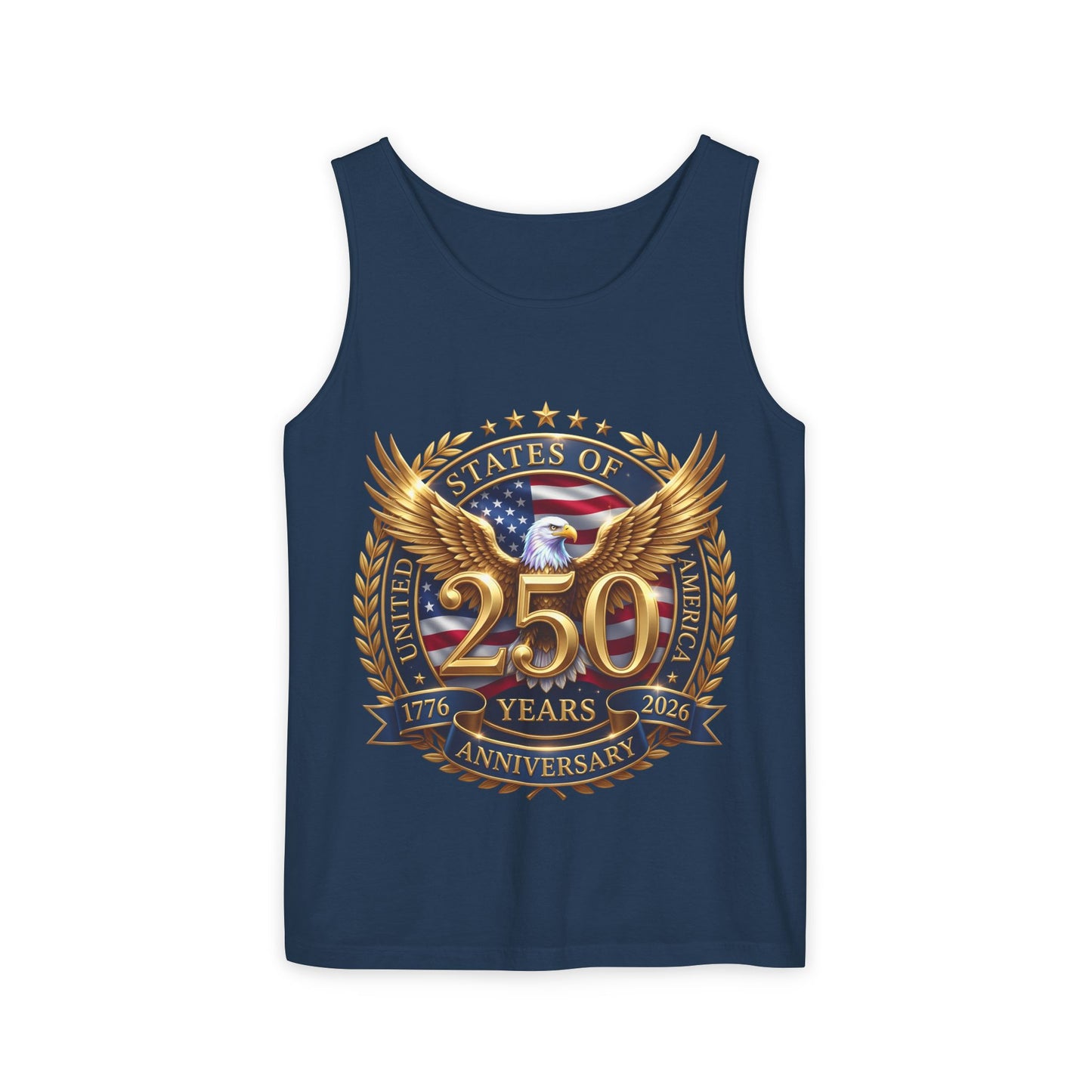 250 Years Anniversary Eagle Tank Top — United States Bicentennial Celebration Tee