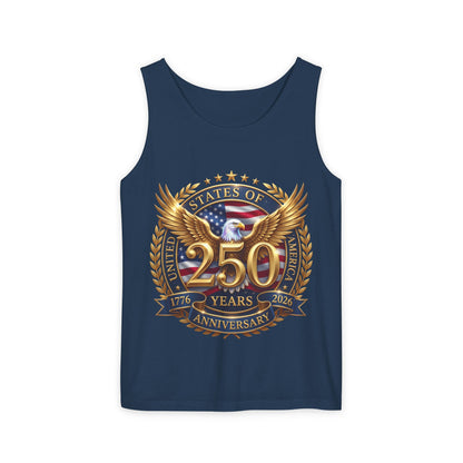 250 Years Anniversary Eagle Tank Top — United States Bicentennial Celebration Tee