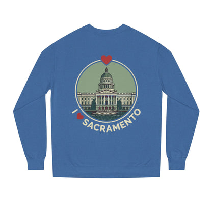 Sacramento Capitol Crewneck Sweatshirt — I Love Sacramento Vintage Graphic
