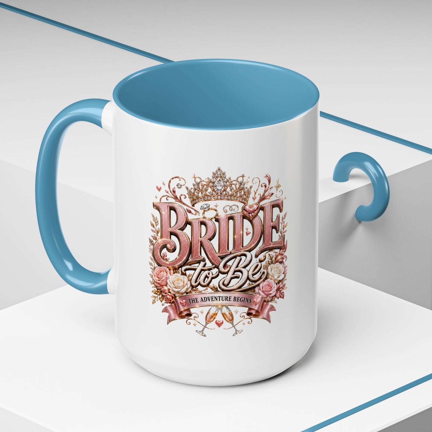 Bride to Be Coffee Mug — Floral Bridal Accent Mug (11/15oz)