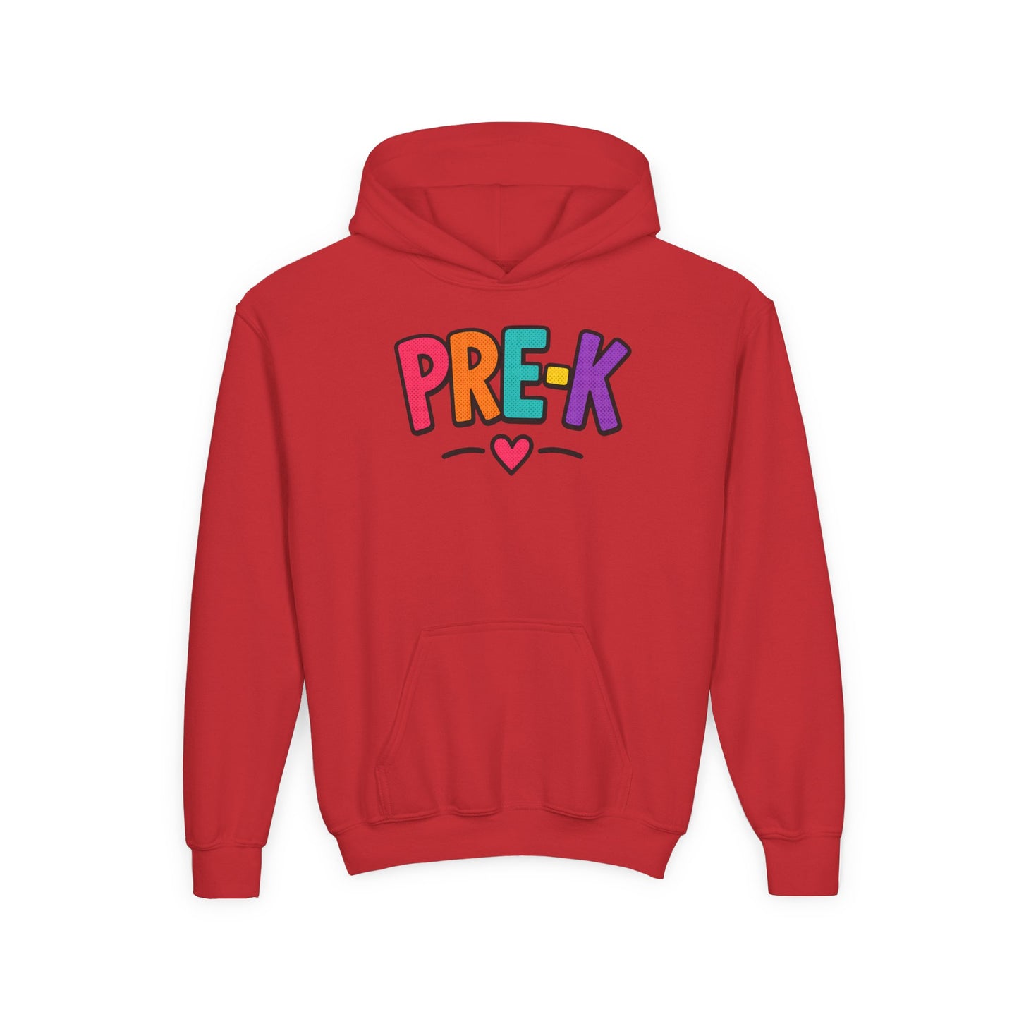 Pre-K Kids Hoodie — Colorful Cute Pre-K School Hooded Sweatshirt for Toddlers