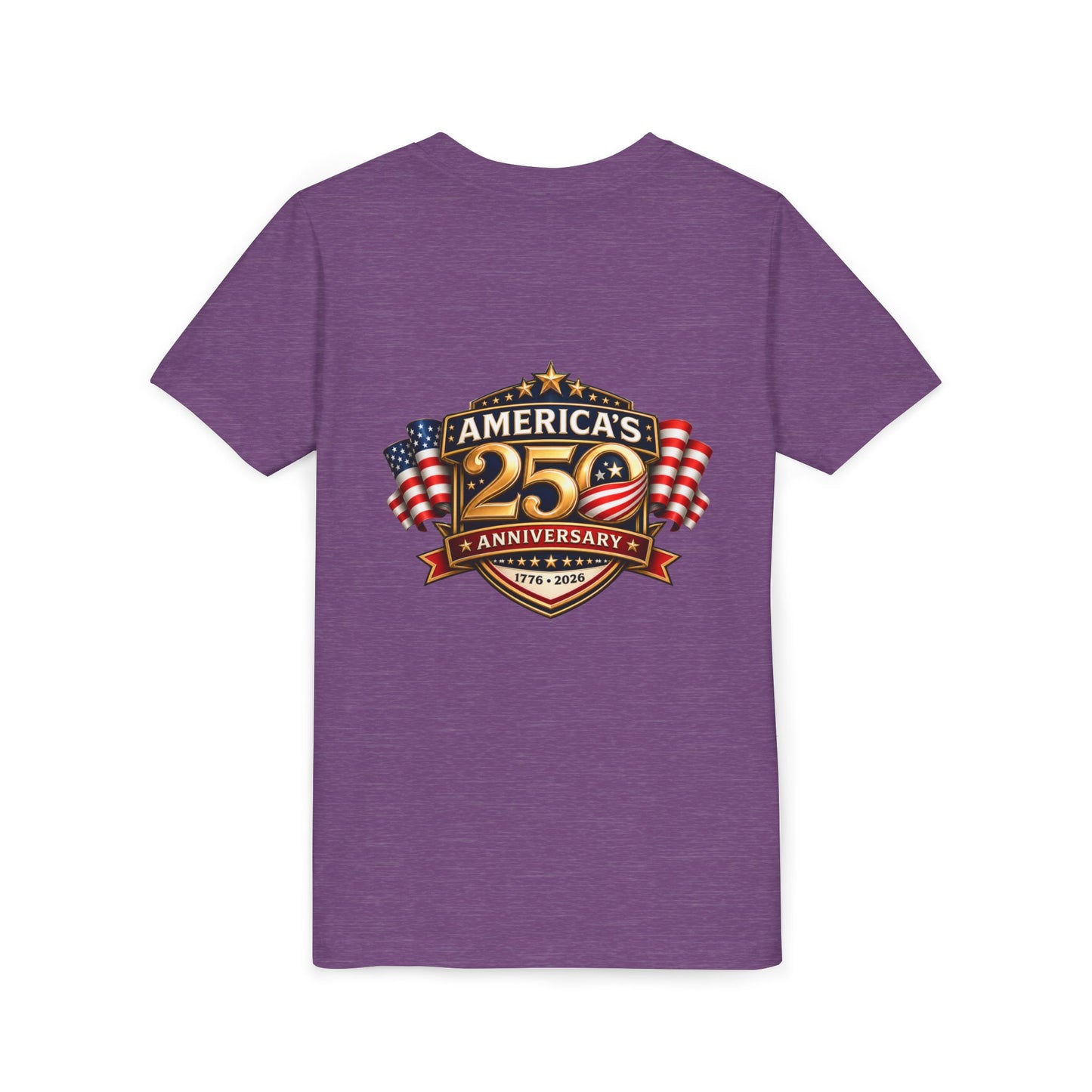 America's 250th Anniversary Youth Tee - Patriotic 1776–2026 Celebration Shirt
