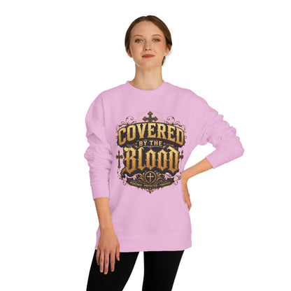 Covered By The Blood Sweatshirt — Christian Faith Crewneck