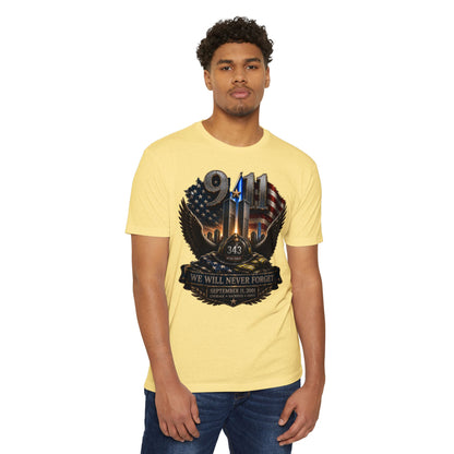 9/11 Memorial T-Shirt — "We Will Never Forget" Tribute Tee