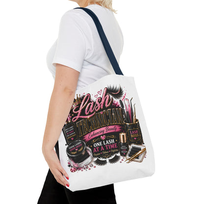 Lash Technician Tote Bag – 'One Lash at a Time' Beauty Cosmetics Canvas Tote