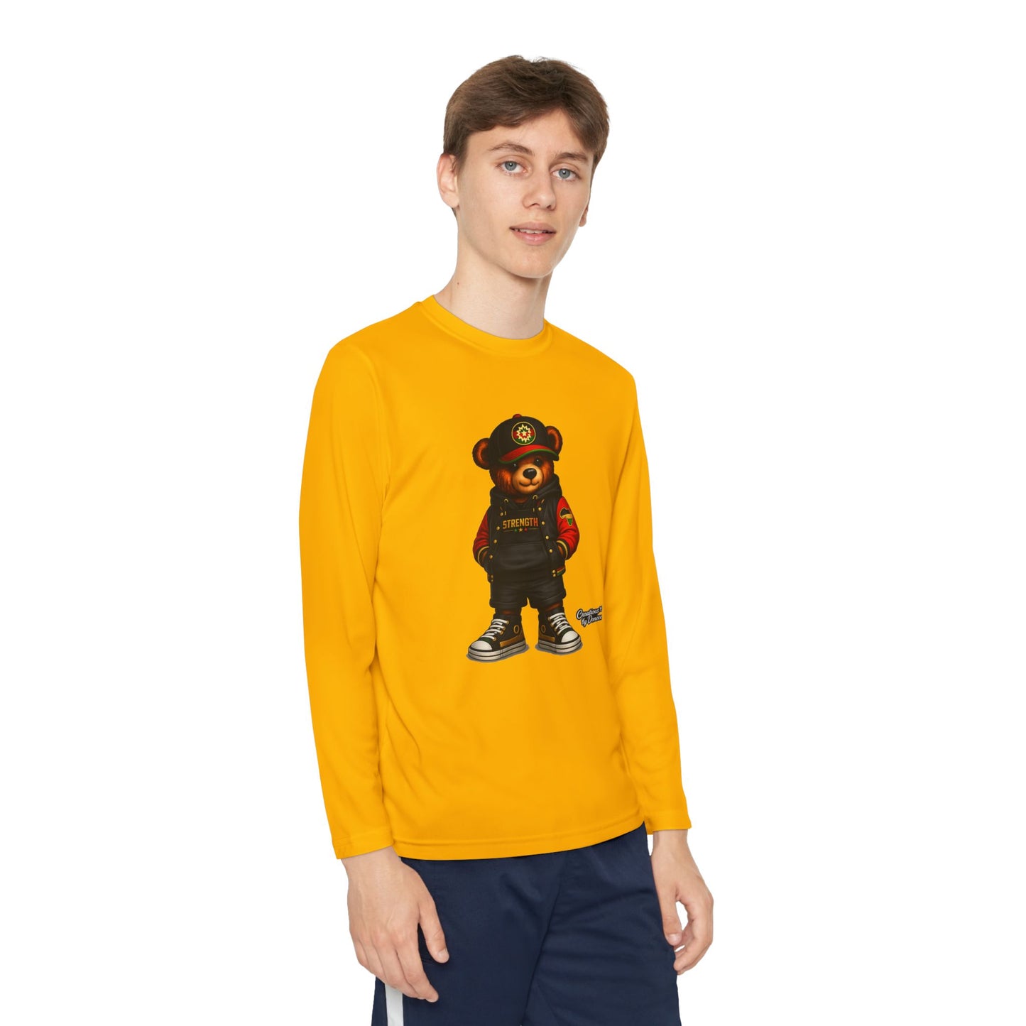 Youth Long Sleeve Tee — Urban Bear Graphic