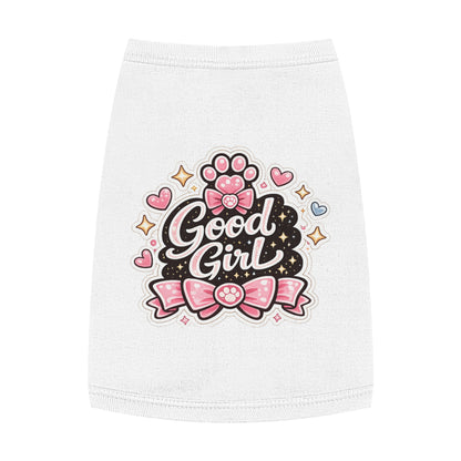 Good Girl Pet Tank Top — Cute Paw Print Dog Shirt for Small Dogs