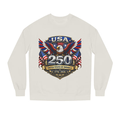 USA 250th Anniversary Sweatshirt — Patriotic Eagle 1776–2026 Crewneck