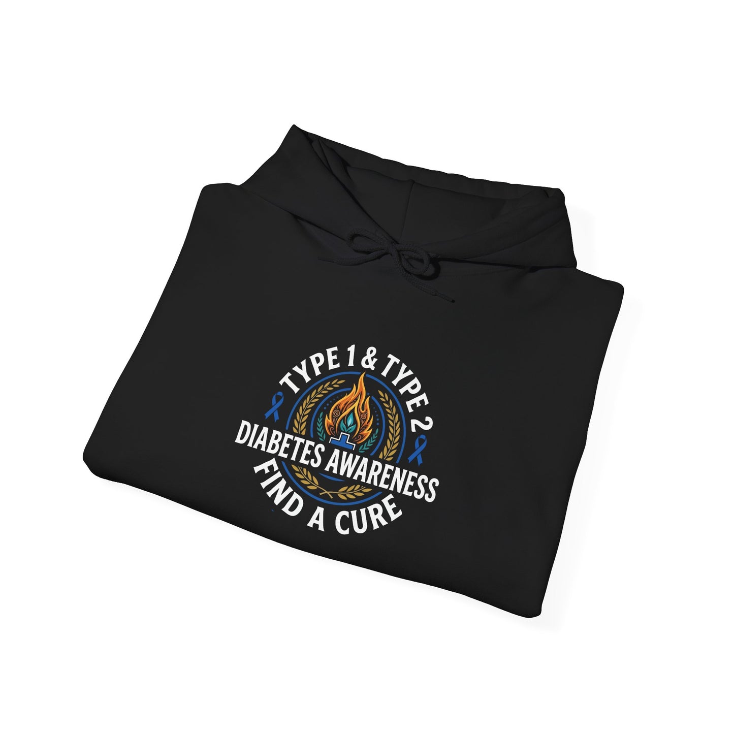 Type 1 & Type 2 Find a Cure Diabetes Awareness Hoodie