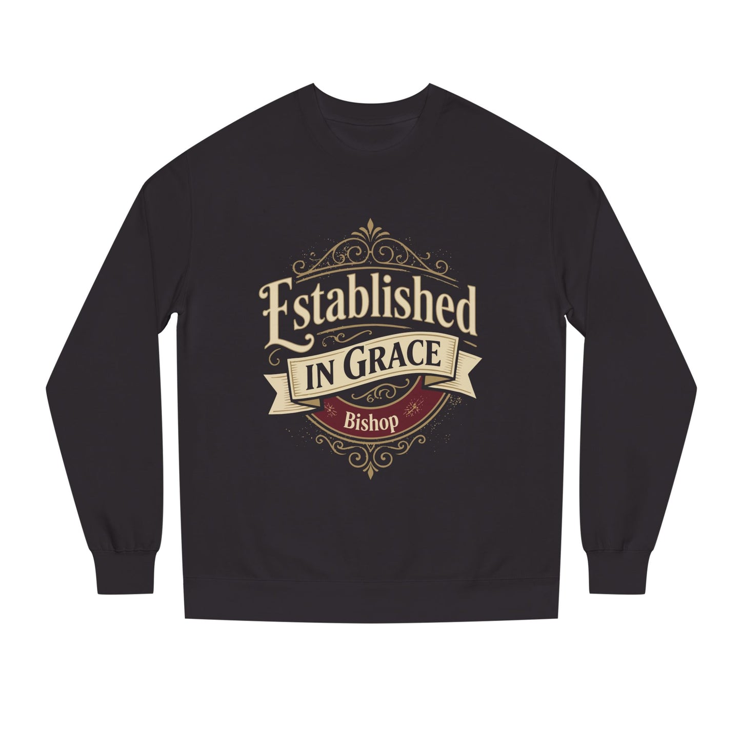 Established in Grace Sweatshirt — 'Established in Grace' Vintage Faith Crewneck