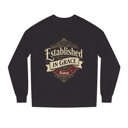 Established in Grace Sweatshirt — 'Established in Grace' Vintage Faith Crewneck