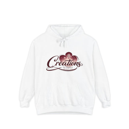 Creations by Joyce Floral Logo Hoodie — Women's Casual Graphic Pullover