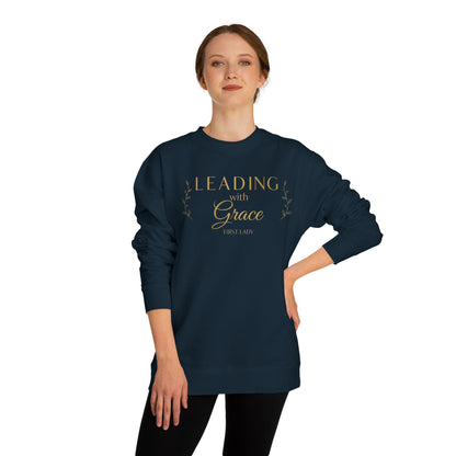 Leading with Grace Sweatshirt — Inspirational Women's Leadership Crewneck