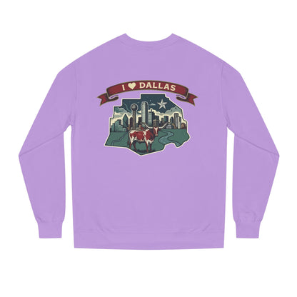 I  Dallas Skyline Sweatshirt — Vintage Texas Cityscape Crewneck
