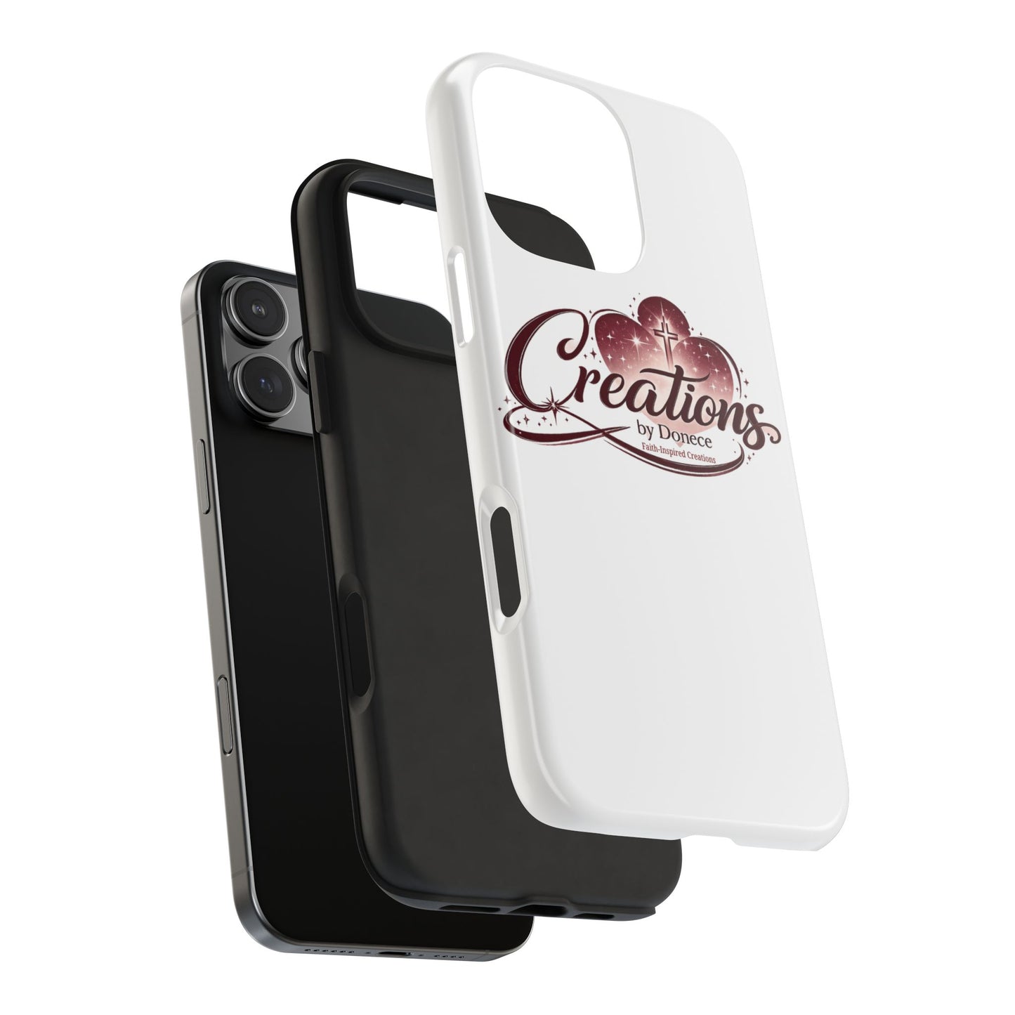 Tough Phone Case — "Creations by Donece" Logo Protective Phone Cover