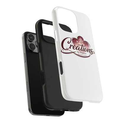 Tough Phone Case — "Creations by Donece" Logo Protective Phone Cover