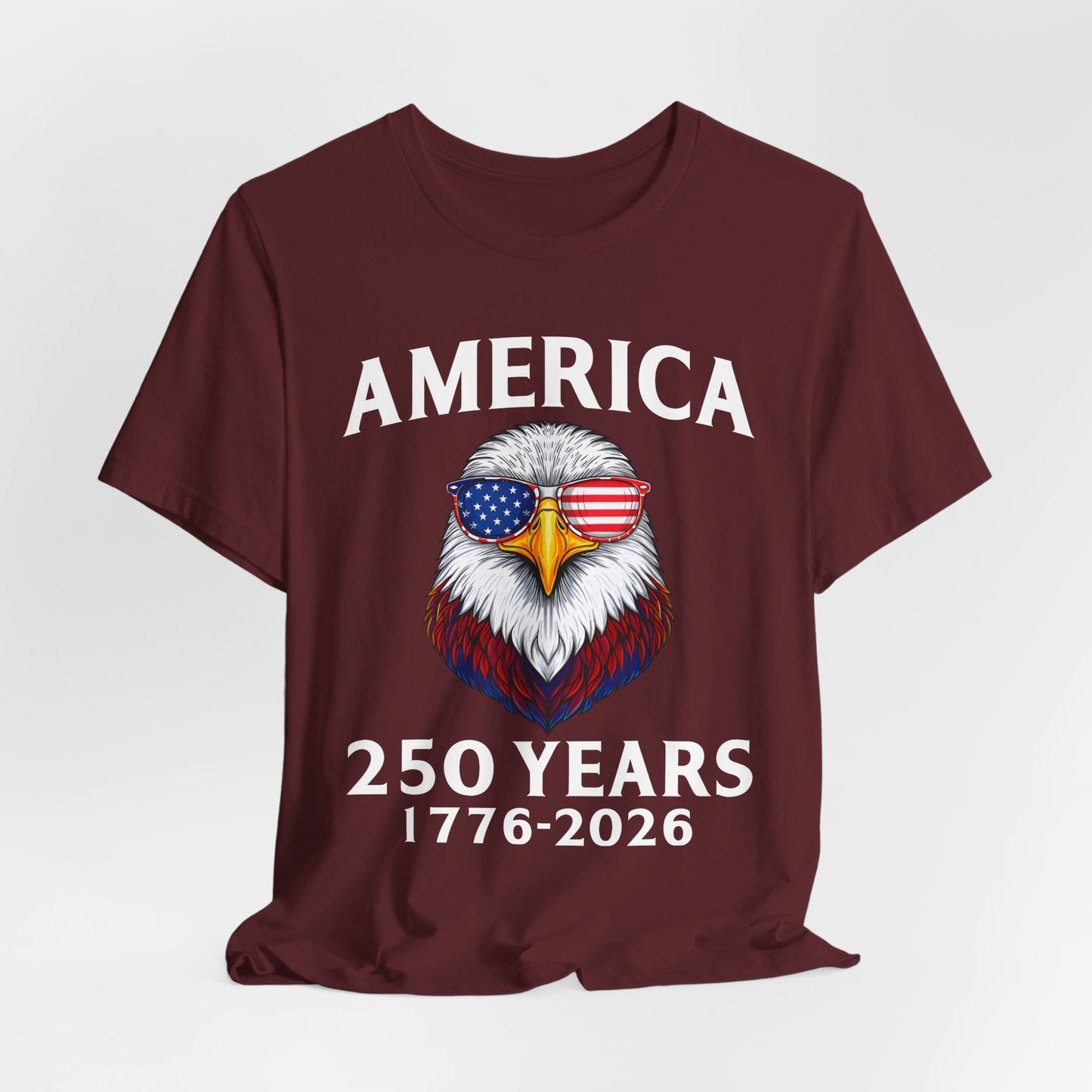 America 250 Years Tee — Patriotic Bald Eagle 1776-2026 T-Shirt