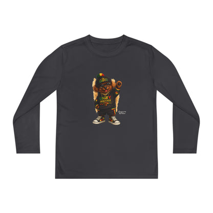 T-Shirt — Kids Rasta Teddy Graphic Long Sleeve