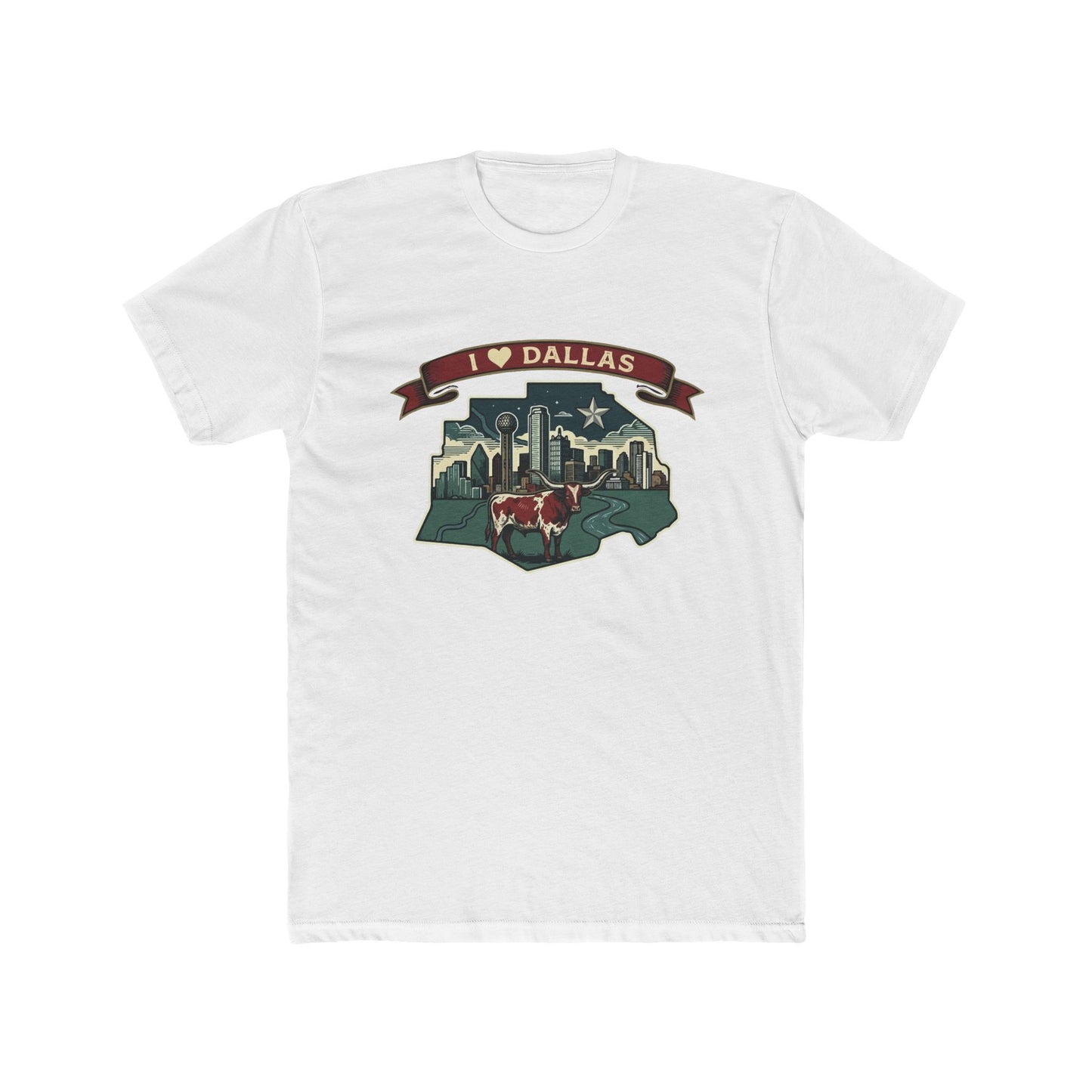I Heart Dallas Tee — Vintage Dallas Skyline T-Shirt