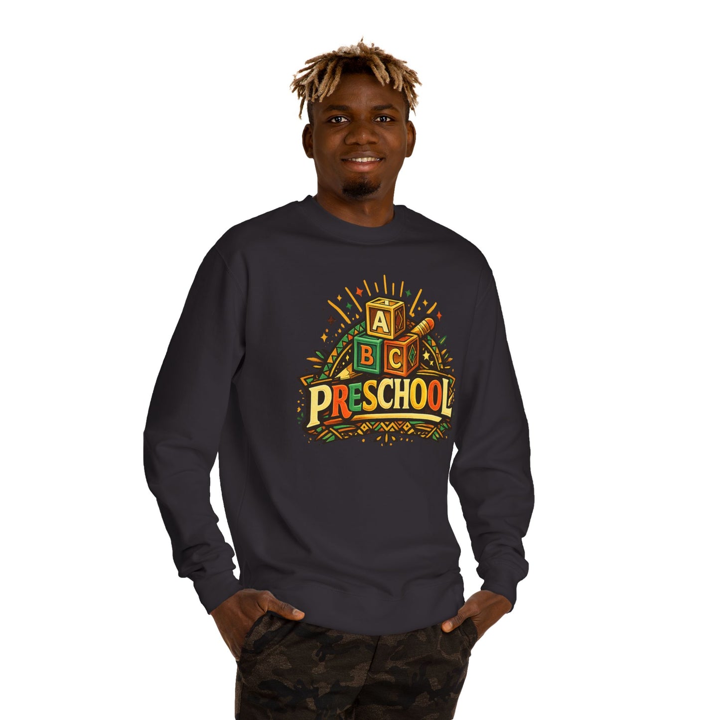 Preschool ABC Blocks Sweatshirt — Cute Back-to-School Teacher & Toddler Crewneck