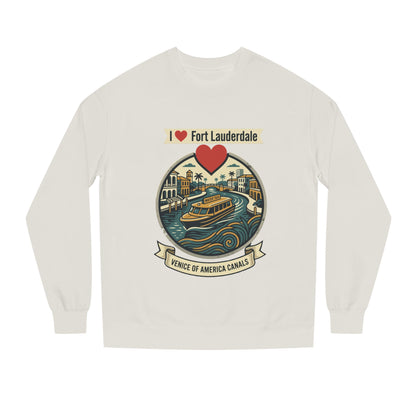 I  Fort Lauderdale Crewneck Sweatshirt — Venice of America Canals Graphic