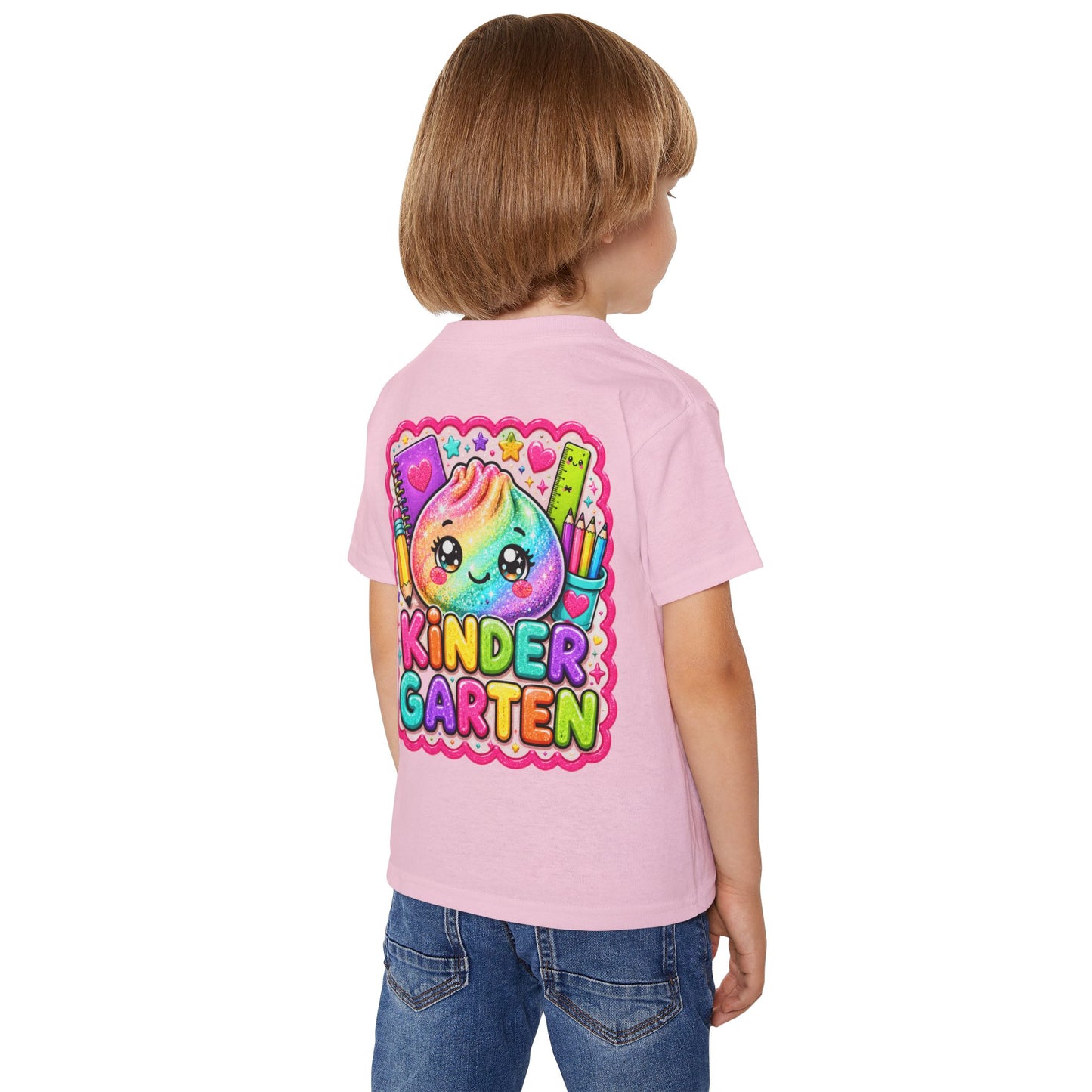 Kindergarten Cute Rainbow Emoji Toddler T-Shirt