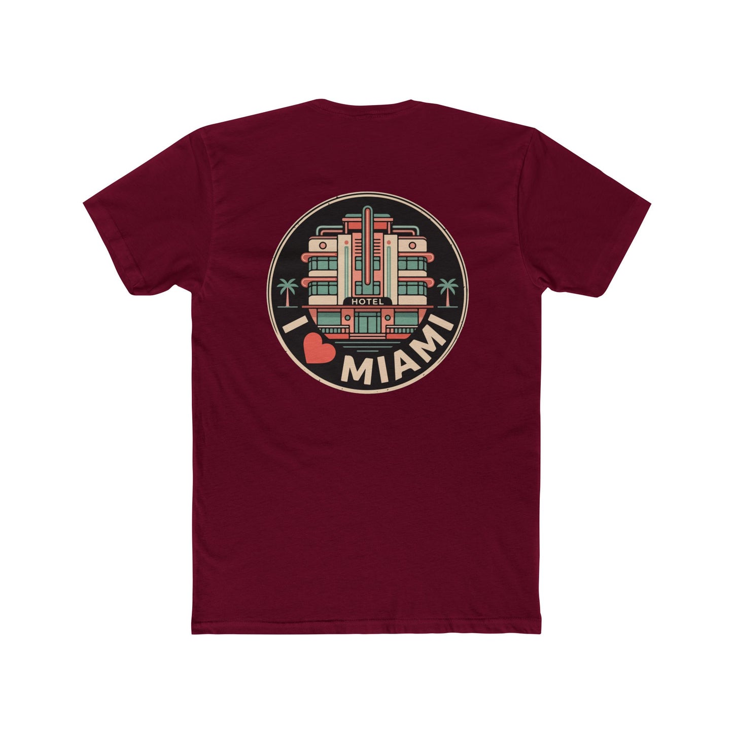 Miami Art Deco T‑Shirt — I  Miami Retro Travel Tee