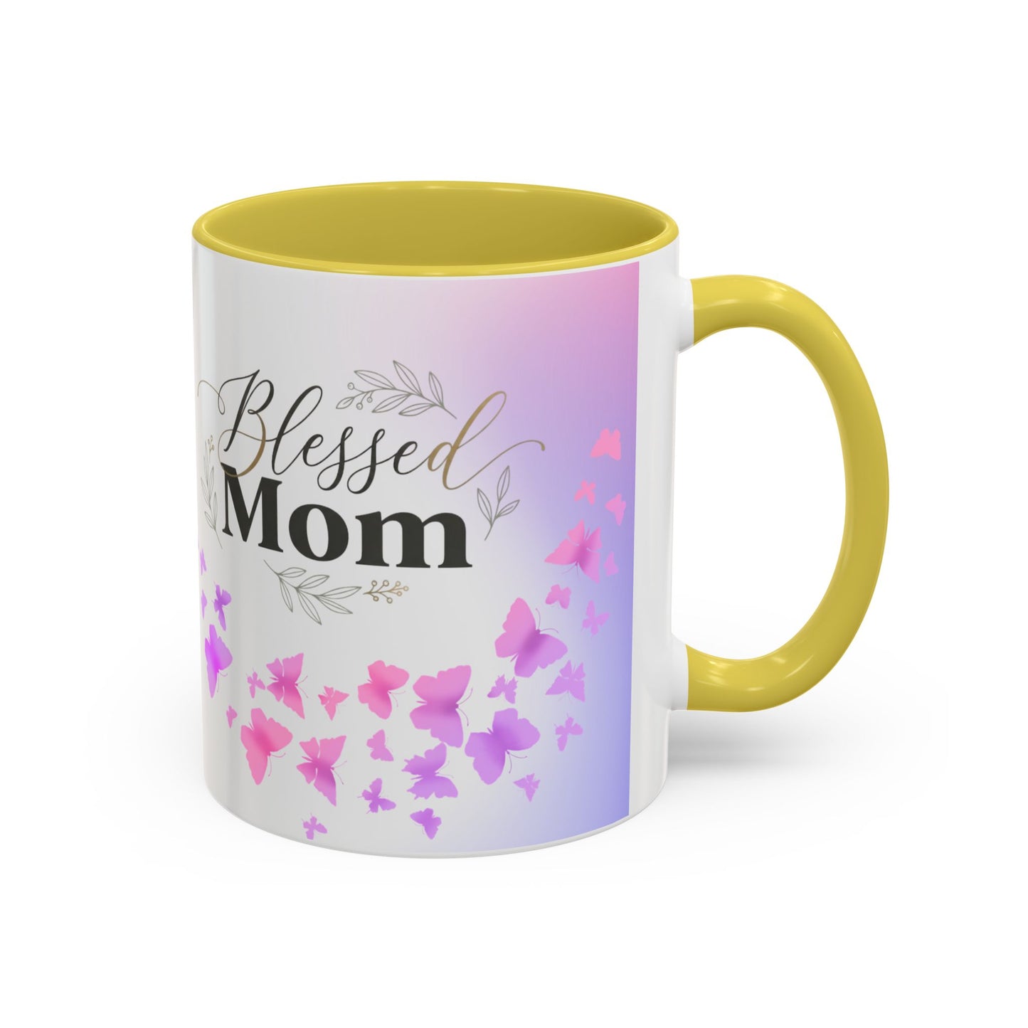 Blessed Mom Butterfly Mug — Colorful 11oz/15oz Ceramic Gift for Mother's Day