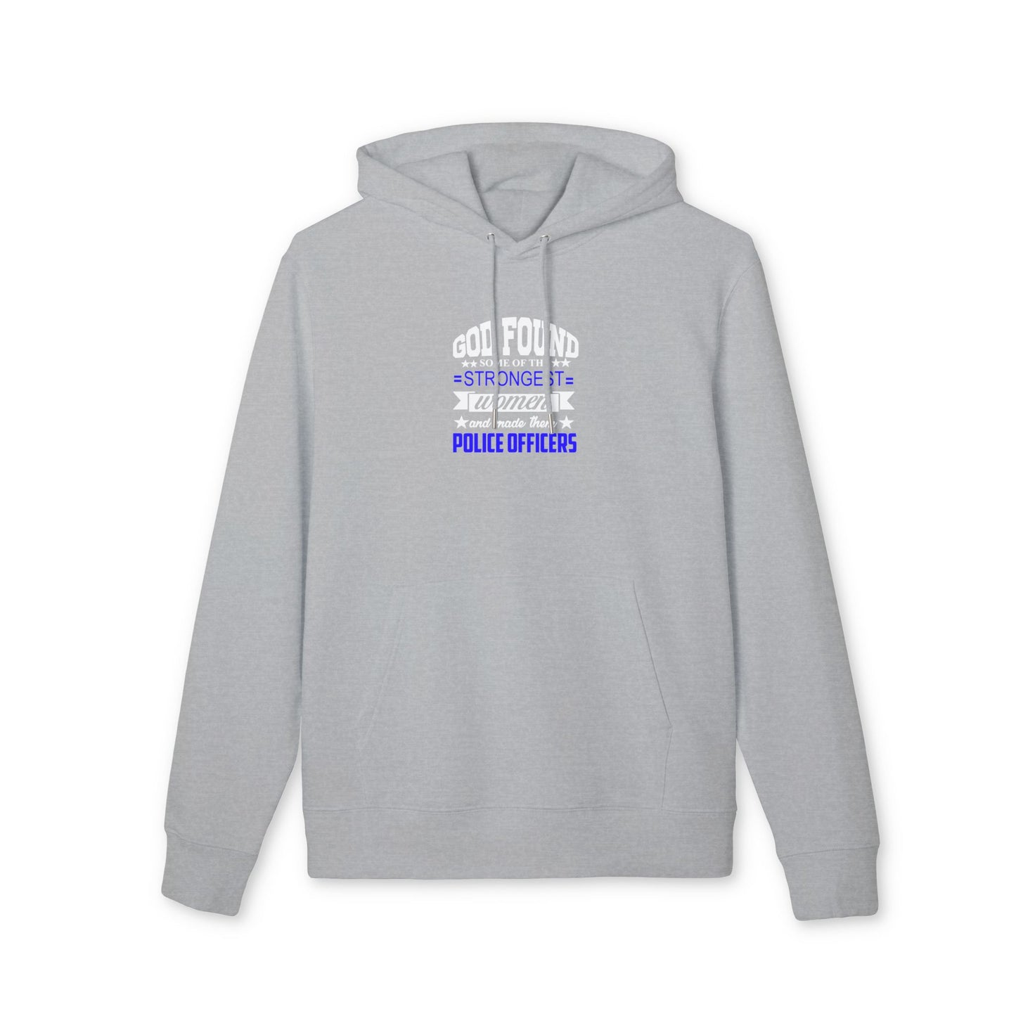 God Found the Strongest Women Police Officers Hoodie - Inspirational Thin Blue Line Pullover